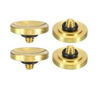 PATIKIL Camera Shutter Button, 4 Pack Soft Shutter Release Button Pure Copper Camera Button Concave suitable for Nikon for Fujifilm for Leica DSLR/SLR Camera, Golden