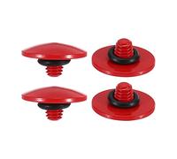 PATIKIL Camera Shutter Button, 4 Pack Soft Shutter Release Button Pure Copper Camera Button Convex suitable for Nikon for Fujifilm for Leica DSLR/SLR Camera, Red