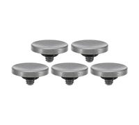 PATIKIL Camera Shutter Button, 5 Pack Soft Shutter Release Button Pure Copper Camera Button Concave Suitable for Nikon for Fujifilm for Leica DSLR/SLR Camera, Silver