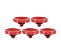 PATIKIL Camera Shutter Button, 5 Pack Soft Shutter Release Button Pure Copper Camera Button Concave Suitable for Nikon for Fujifilm for Leica DSLR/SLR Camera, Red
