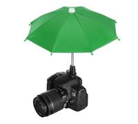 PATIKIL Camera Umbrella, 27cm Sunshade Camera Hot Shoe Umbrella Protector Waterproof Rain Cover Protector for Nikon, Green