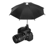 PATIKIL Camera Umbrella, 27cm Sunshade Camera Hot Shoe Umbrella Protector Waterproof Rain Cover Protector for Nikon, Black