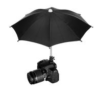 PATIKIL Camera Umbrella, 38cm Sunshade Camera Hot Shoe Umbrella Protector Waterproof Rain Cover Protector for Nikon, Black