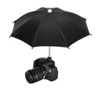 PATIKIL Camera Umbrella, 38cm Sunshade Camera Hot Shoe Umbrella Rain Cover Protector for Nikon, Black