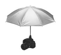 PATIKIL Camera Umbrella, 50cm Sunshade Camera Hot Shoe Umbrella Protector Waterproof Rain Cover Protector for Nikon, Silver