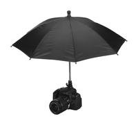 PATIKIL Camera Umbrella, 50cm Sunshade Camera Hot Shoe Umbrella Protector Waterproof Rain Cover Protector for Nikon, Black