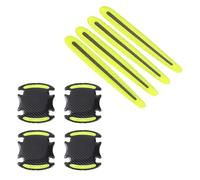 PATIKIL Car Door Handle Sticker, 8Pcs Carbon Fiber Anti-Scratches Vehicle Door Cup Protector Auto Door Handle Protective Film for Cars Trucks RV SUV, Green