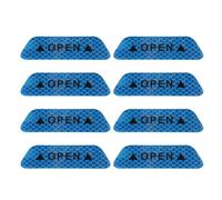 PATIKIL Car Door Open Warning Reflective Stickers Night Safety Warning Decals Night Visibility Prompt Decals Car Decal Decor Accessories, 8PCS Blue