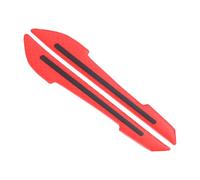 PATIKIL Car Reflective Sticker, 2Pcs Universal Vehicle Super Reflective Rearview Mirror Trim Stickers for Cars Trucks RV SUV, Red