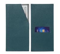 PATIKIL Card and Cash Envelope Wallet, 2Pcs Budget Cash Holder Reusable Money Bag Pouch Leather Money Organizer Pouch for Receipt Check Bill, Green