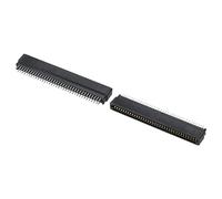 PATIKIL Card Edge Connector Black Socket Straight Connection 72 Pin 2.54mm Pitch for PCB Circuit Board, Game Console, Pack of 2