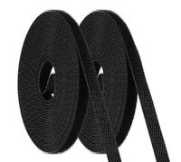 PATIKIL Carpet Marker Strips 10mm x 5 Meters, 2 Roll Floor Markers Nylon Strip Floor Marking Tape for Classroom Rug Teacher Supplies, Black