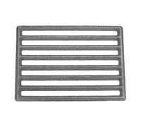 PATIKIL Cast Iron Fire Grate, 8.4" Rectangle BBQ Grill Grate Replacement High Heat Charcoal Plate Fire Bottom Grate Grilling Accessories 6 Slots for Grilling Barbecue