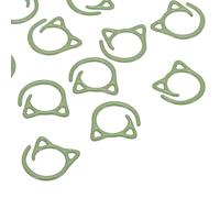 PATIKIL Cat Crochet Stitch Markers, 12 Pack Stitch Marker for Knitting Crocheting Supplies Cute Metal Spiral Knit Clip Ring Counters for Crochet Yarn DIY Crafts, Green