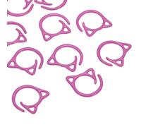 PATIKIL Cat Crochet Stitch Markers, 12 Pack Stitch Marker for Knitting Crocheting Supplies Cute Metal Spiral Knit Clip Ring Counters for Crochet Yarn DIY Crafts, Purple