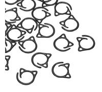 PATIKIL Cat Crochet Stitch Markers, 24 Pack Stitch Marker for Knitting Crocheting Supplies Cute Metal Spiral Knit Clip Ring Counters for Crochet Yarn DIY Crafts, Black