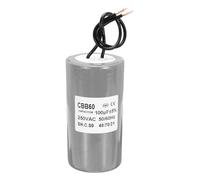 PATIKIL CBB60 100uf Running Capacitor,1Pcs AC 250V 2 Wires 50/60Hz Cylinder Grey 100x55mm for Water Pumps, Washing Machines Motor Start