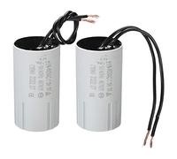 PATIKIL CBB60 15uF Running Capacitor,2pcs AC 450V 2 Wires 50/60Hz Cylinder 70x38mm for Water Pumps,Washing Machines Motor Start