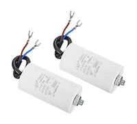 PATIKIL CBB60 15uF Running Capacitor,2Pcs AC 450V 2 Wires 50/60Hz Cylinder Bottom with Screw 75x40mm for Washing Machine,Water Pump Motor Star