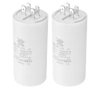 PATIKIL CBB60 30uf Running Capacitor,2Pcs AC 450V 4 Pins 50/60Hz Double Insert Cylinder Bottom for Air conditioning,Water Pump,Fan Motor Star 95 x 45mm