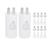 PATIKIL CBB60 5uF Run Capacitor,2 Pcs AC450V 4 Pin Double Insert with Sheath Spring, White