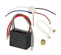 PATIKIL CBB61 Ceiling Fan Capacitor, 1Set 1.5+2.5uF 250V AC 50/60HZ 4 wires with 3 Speed Fan Switch for Air Conditioner Fan Motor Star Run Capacitors