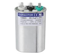 PATIKIL CBB65 Capacitor, 30+5uF 370-440 VAC 50/60Hz Aluminium CBB65 Air Conditioner Motor Starting Capacitor for HVAC Systems, Air Conditioner, Heat Pump