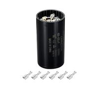 PATIKIL CD60 Motor Start Capacitor, 400-480uF/110-125V, Black Polypropylene Film, 2+2 Insert, 36x69mm, 10/55/10°C, 50/60Hz, For AC Motors, Air Compressors, Air Conditioners, etc.