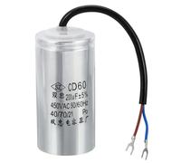 PATIKIL CD60 Run Capacitor, 200uF 450VAC 2 Wires 5% Tolerance 50/60Hz Motor Starting Capacitor for Air Compressor Motor Starts Running