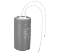 PATIKIL CD60 Running Capacitor, 400uF 250V 2 White Wires 50/60Hz Motor Starting Capacitor 96x50mm for Air Compressor Motor Starts Running, Grey