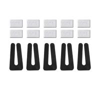 PATIKIL Ceiling Fan Blade Balancing Kit, 5 Sets Include 5Pcs Plastic Balancing Clips and 10Pcs Metal Self-adhesive 5G Weight for Ceiling Fan, White/Black