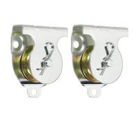 PATIKIL Ceiling Mount Single Pulley, 2 Pack 1-1/2 Inch Diameter Wall Mounted Single Pulley for 3/8" Wire Rope