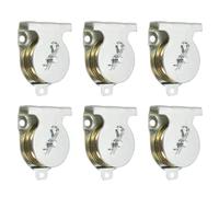 PATIKIL Ceiling Mount Single Pulley, 6 Pack 2 Inch Diameter Wall Mounted Single Pulley for 3/8" Wire Rope