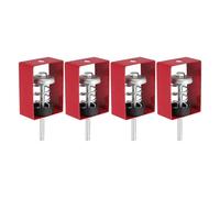 PATIKIL Ceiling Spring Vibration Isolator Hangers, 4 Pack 44lbs Mechanical Vibration Damping Mounts Anti Vibration for A/C Air Processor Bedroom Theater Studio,(XHS) Red