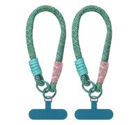 PATIKIL Cell Phone Wrist Lanyard, 2 Pcs Universal Phone Wrist Lanyard Hand Wrist Strap Anti Theft Strap with Pads, Lime Green