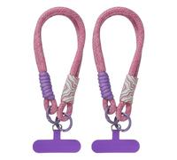 PATIKIL Cell Phone Wrist Lanyard, 2 Pcs Universal Phone Wrist Lanyard Hand Wrist Strap Anti Theft Strap with Pads, Purple