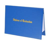 PATIKIL Certificate Cover Holders, Fits 8.5x11" Paper Graduation Diploma Leatherette Gold Foil Imprint Award Recognition Achievement for Graduations Business Competition Festival, Blue