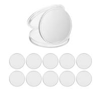 PATIKIL Challenge Coins Blanks, 15Pcs 40mm/1.57inch Zinc Alloy Threaded Edged Blank Coins with Protective Box for Laser Engraving Supplies, Commemorative Collection DIY Crafts, Silver