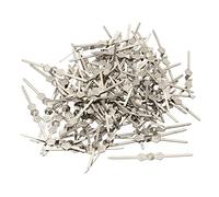 PATIKIL Chandelier Connector Clip, 100 Pack 40mm/1.6" Length Chandelier Bowtie Pin Replacement for Fastening Crystals Lamp Ceiling Light Parts, Silver