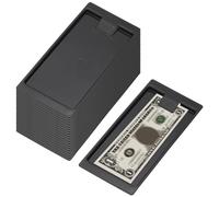 PATIKIL Check Holders, 20 Pack Black Plastic Tip Trays, Restaurant Check Presenters, Guest Receipt Holder Tray for Bars, Hotels, Dining, Catering Business, 8.2 x 3.9 x 0.4"