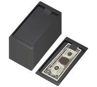 PATIKIL Check Holders, 24 Pack Black Plastic Tip Trays, Restaurant Check Presenters, Guest Receipt Holder Tray for Bars, Hotels, Dining, Catering Business, 8.2 x 3.9 x 0.4"