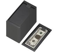 PATIKIL Check Holders, 32 Pack Black Plastic Tip Trays, Restaurant Check Presenters, Guest Receipt Holder Tray for Bars, Hotels, Dining, Catering Business, 8.2 x 3.9 x 0.4"