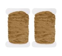 PATIKIL Chenille Fly Tying Total 10 M, 2 Pack Rayon Chenille Fly Tying Materials Line Fly Thread Supplies for Making Fishing Hook Jig Making Fly Patterns Fishing, Olive