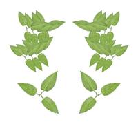 PATIKIL Cherry Blossom Three Fake Leaves, 50 Pcs Artificial Plants Greenery for Leaf Garland DIY Centerpieces Table Party Decorations Indoor Wedding Arch Bouquets Birthday Crafts Outdoor