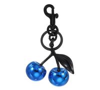 PATIKIL Cherry Keychain for Women Bag Purse Charm Cute Cherry Accessories with Key Ring and Clip for Handbag Keys Car Ring, Blue-Black