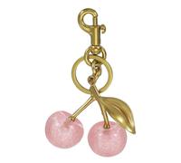 PATIKIL Cherry Keychain for Women Bag Purse Charm Cute Cherry Accessories with Key Ring and Clip for Handbag Keys Car Ring, Pink-Gold