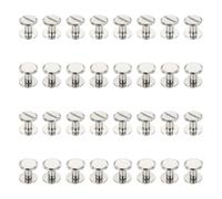PATIKIL Chicago Screws, 50 Sets M4x7mm Carbon Steel Nickel Plated Chicago Screw Phillips Binding Post Screw Rivets for Leather Belt Scrapbook Photo Albums, Silver