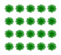 PATIKIL Chiffon Flowers, 20Pcs 2" Sewing Fabric Flower Appliques Embellishments for DIY Crafts Clothing Headbands Wedding Party Decoration, Dark Green