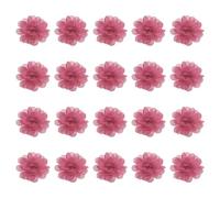 PATIKIL Chiffon Flowers, 20Pcs 2" Sewing Fabric Flower Appliques Embellishments for DIY Crafts Clothing Headbands Wedding Party Decoration, Pink