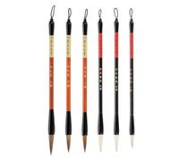 PATIKIL Chinese Calligraphy Brush Set for Beginners, 6Pcs Traditional Writing Calligraphy Brushes for Writing Painting Watercolor Ink Art, Large, Medium, Small Size
